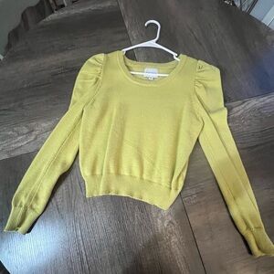 Pink Rose Puff Sleeve Sweater Size Small-NWOT